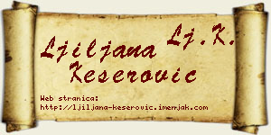Ljiljana Keserović vizit kartica